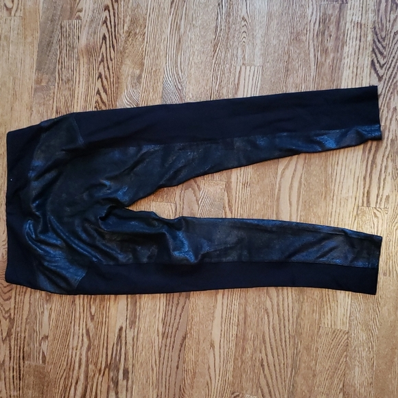 (M) Lola Jeans Varlerie Shiny Black Mid Rise Pull On Pants 360° Comfort Stretchy - Picture 13 of 13